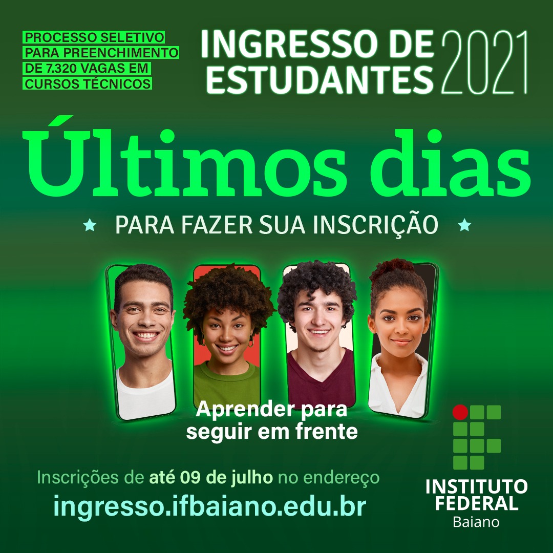 IF Baiano abre inscrições gratuitas para 7.320 vagas de cursos técnicos »  BLOG DO GUSMÃO