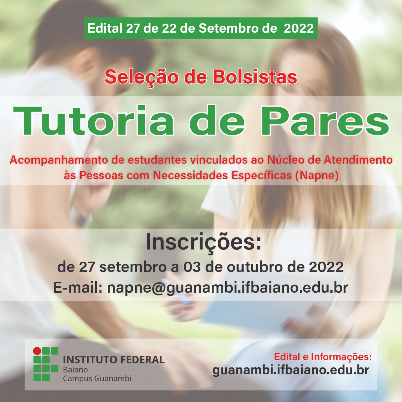 IF Baiano abre inscrições gratuitas para 7.320 vagas de cursos técnicos »  BLOG DO GUSMÃO