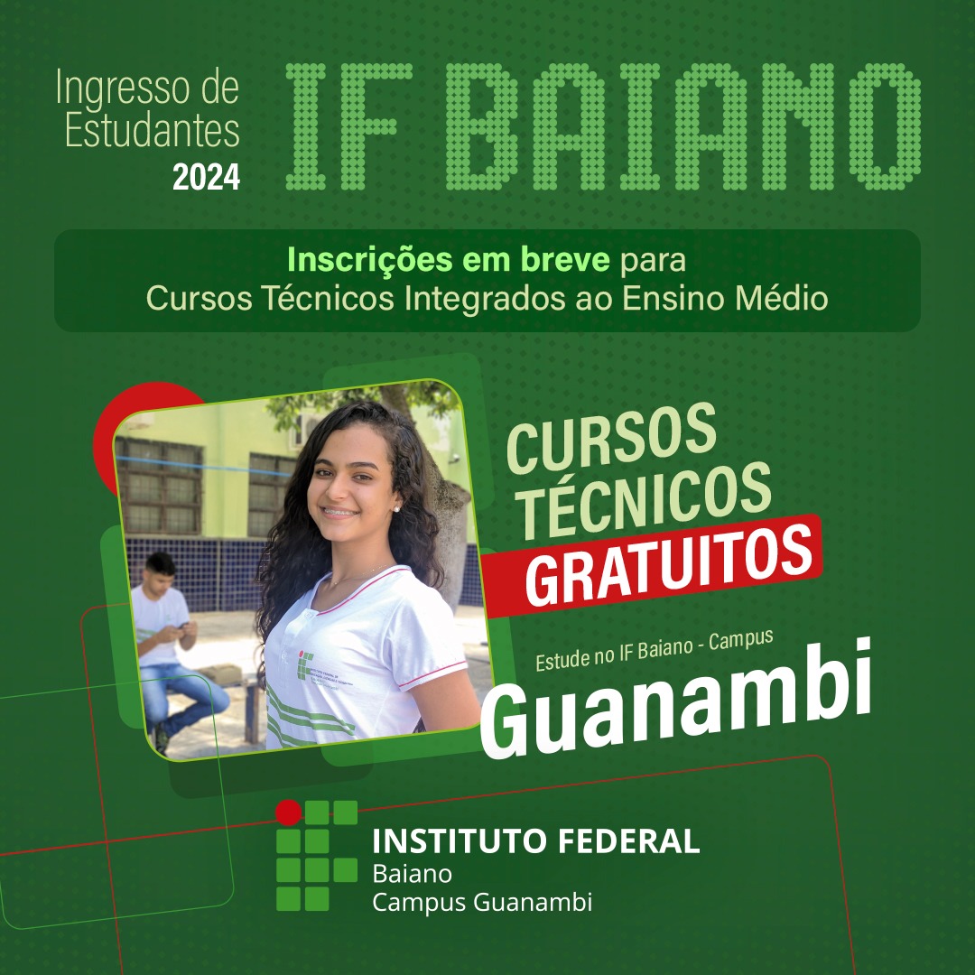 IF Baiano abre inscrições gratuitas para 7.320 vagas de cursos técnicos »  BLOG DO GUSMÃO