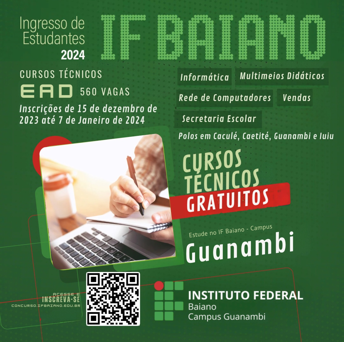 Abertas as Inscrições para a SECITEC 2023 do IFBA Campus