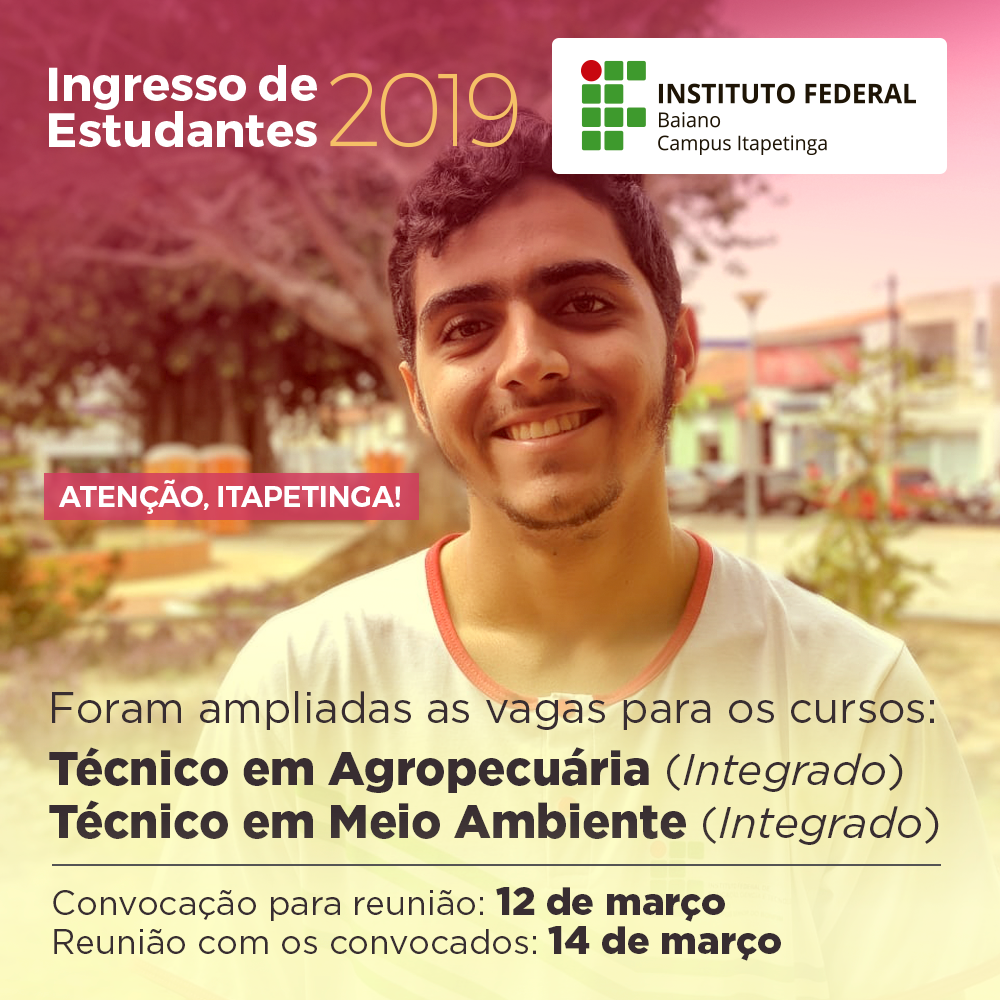 VAGAS AMPLIADAS ingresso-2019-itapetinga-atencao_