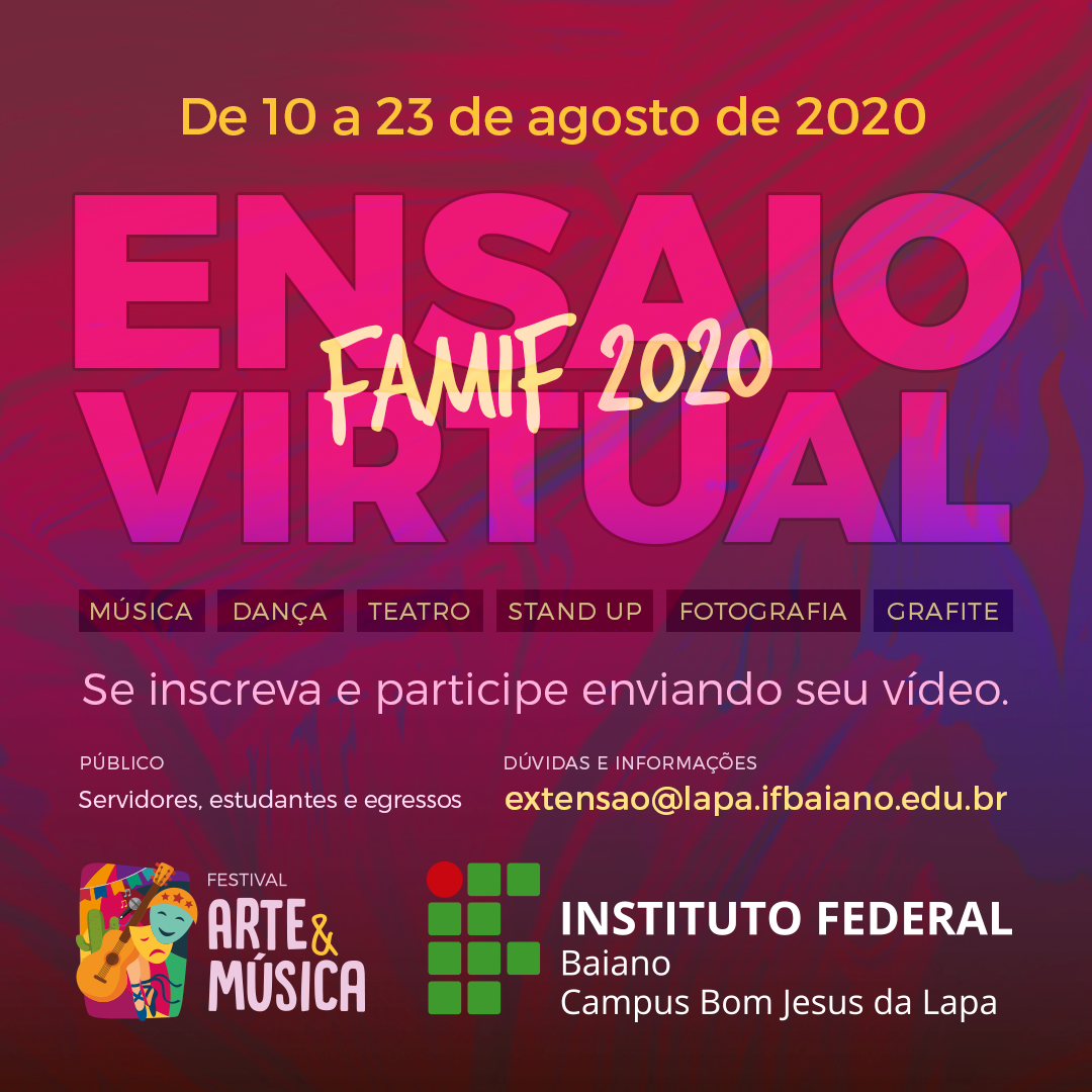 Ensaio Virtual FAMIF 2020
