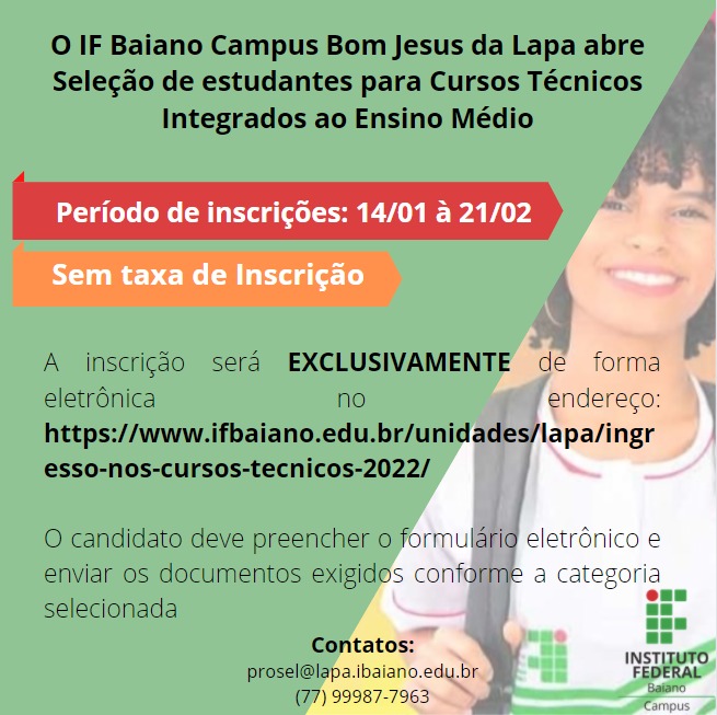 Publicado Edital 01/2022 - Aquisição de alimentos da agricultura familiar —  IFBA - Instituto Federal de Educação, Ciência e Tecnologia da Bahia  Instituto Federal da Bahia